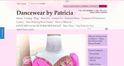 Desktop Screenshot of dancewearbypatricia.com